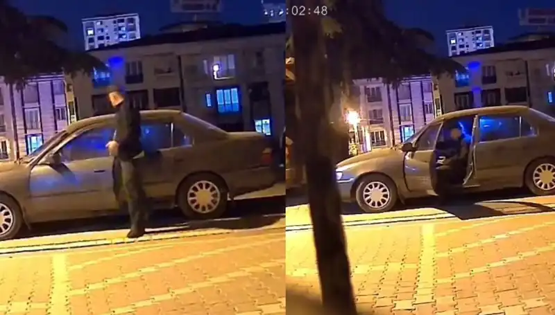 Park Halindeki Araçlara Dikkat! Saniyeler İçinde Çalındı