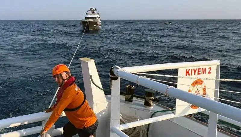 Marmaris Açıklarında Sürüklenen Tekneye Dramatik Kurtarma Operasyonu