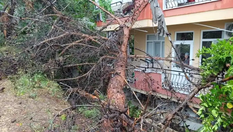 İstanbullular Uyanamadı! Yağmur, Büyüklüğüyle Korkutan Bina Çökmelerine Neden Oldu