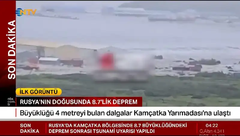 Kamçatka Kıyılarında Tsunami Alarmı: İlk Dalgalar Gelmeye Başladı